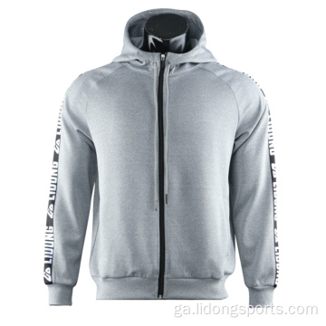 Hoodies Fir Fir Liath MOQ Íseal le Zipper